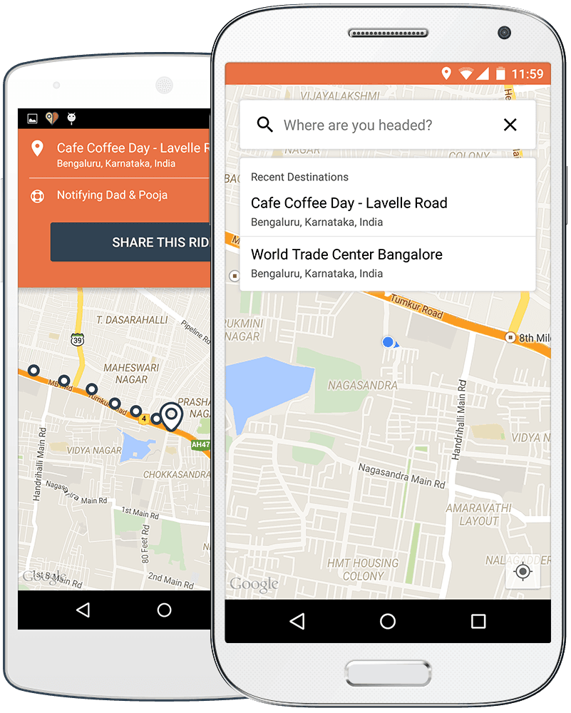 RideSafe ScreenShot Android